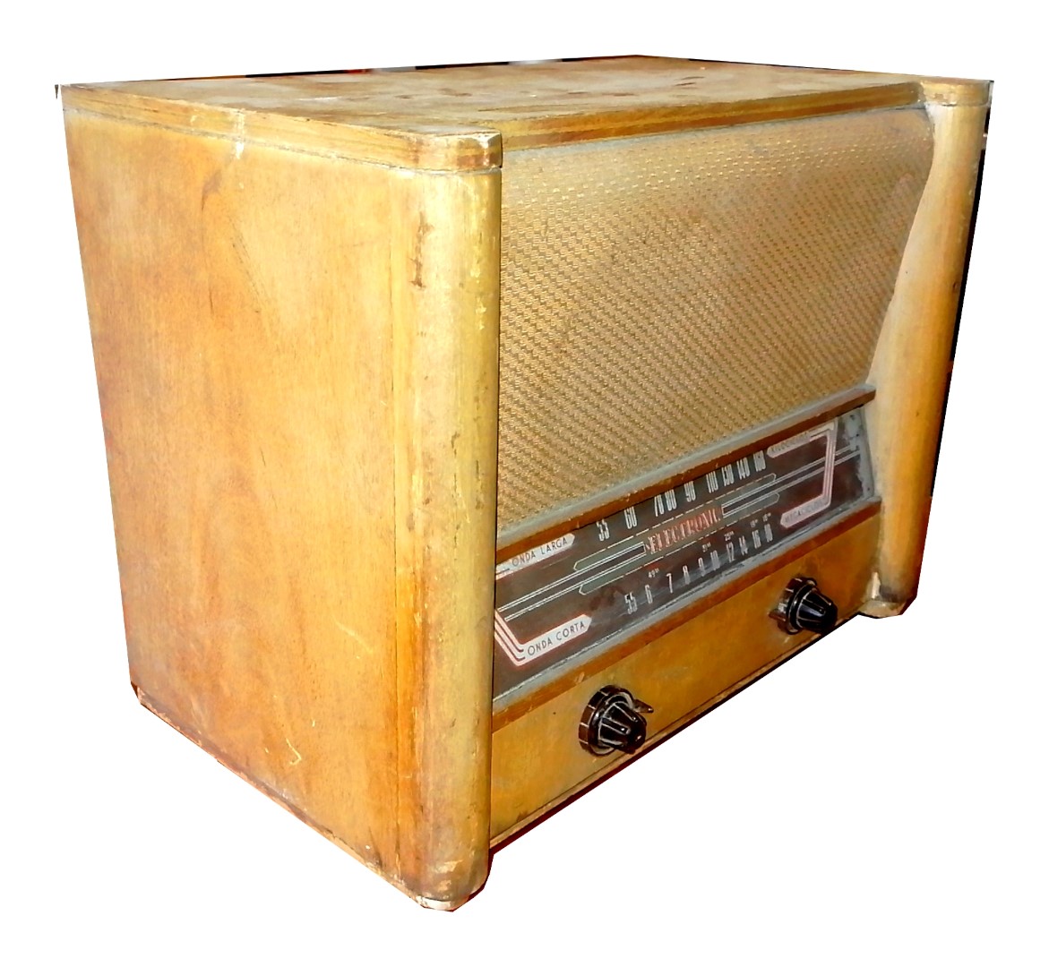 RADIO ANTIGUO DE BULBOS, ELEKTRONIK. AÑOS 50s, CON FALLA. R4 - Image 4