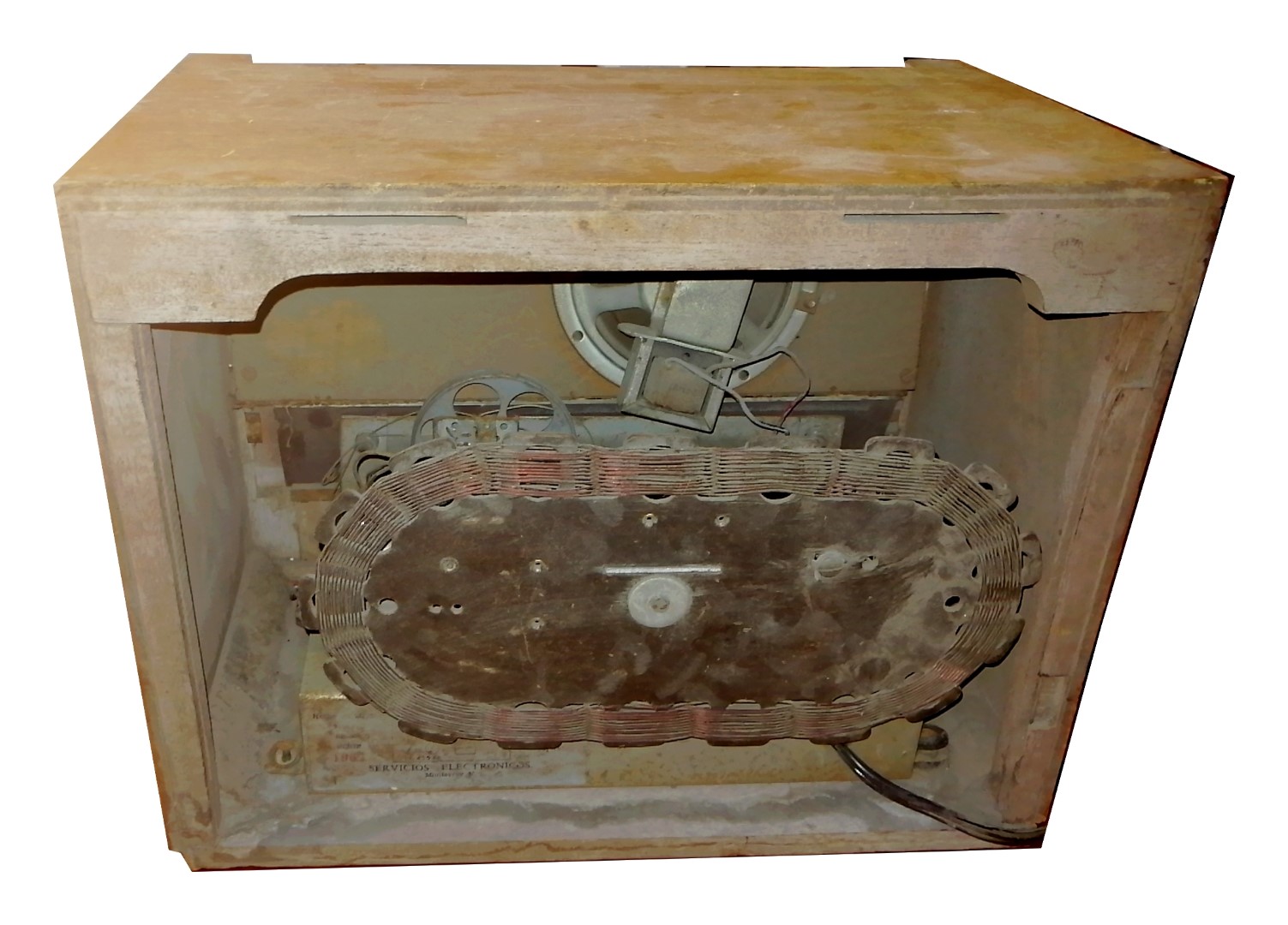 RADIO ANTIGUO DE BULBOS, ELEKTRONIK. AÑOS 50s, CON FALLA. R4 - Image 5