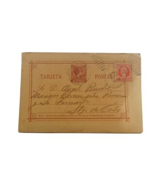 Tarjeta Postal Antigua 1879 Cuba rara