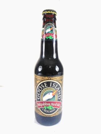 BOTELLA DE CERVEZA RETRO. GOOSE ISLAND. AUN LLENA