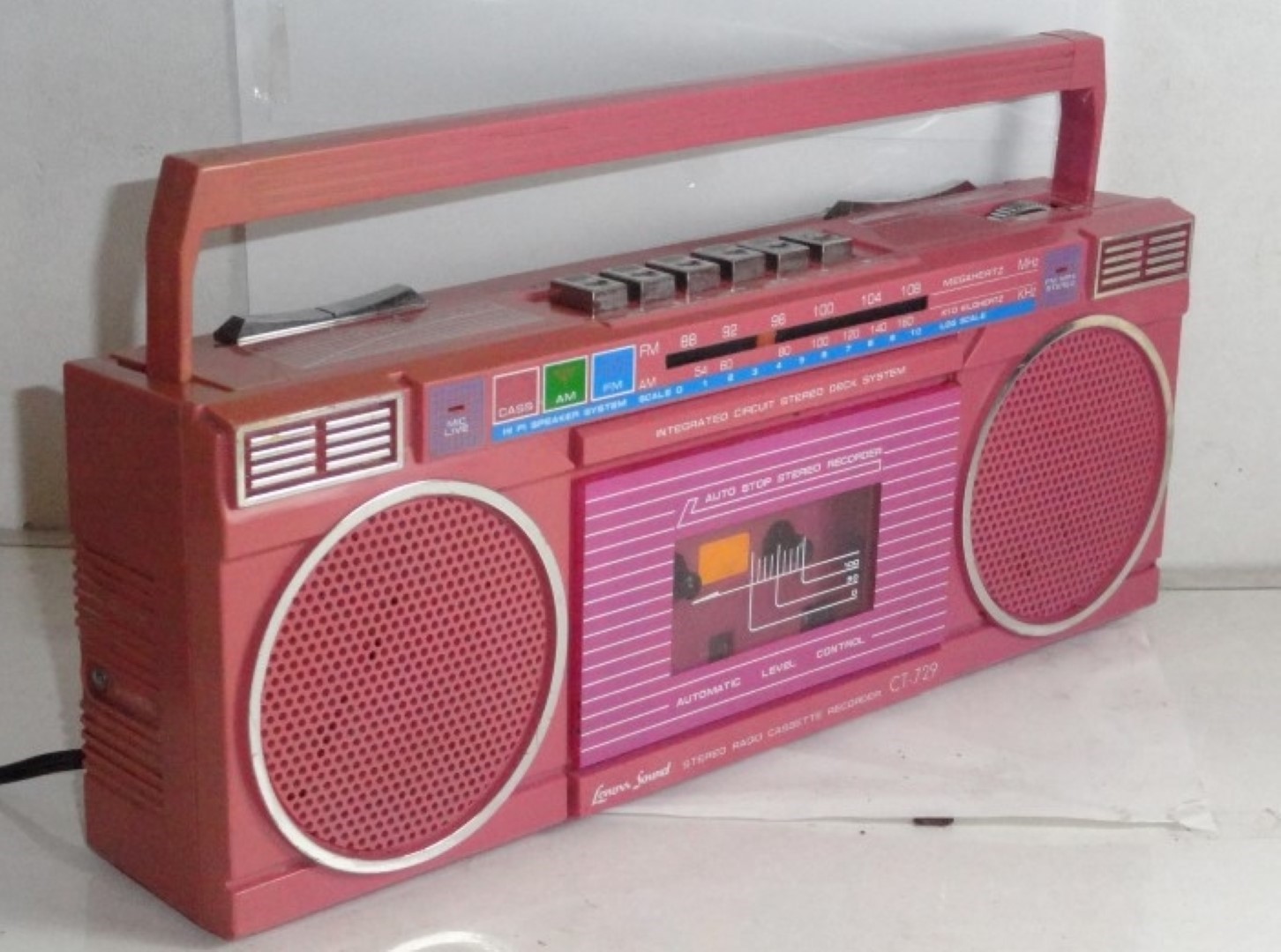 RADIO GRABADORA RETRO. LENOX AÑOS 80s CON DETALLE - Image 4