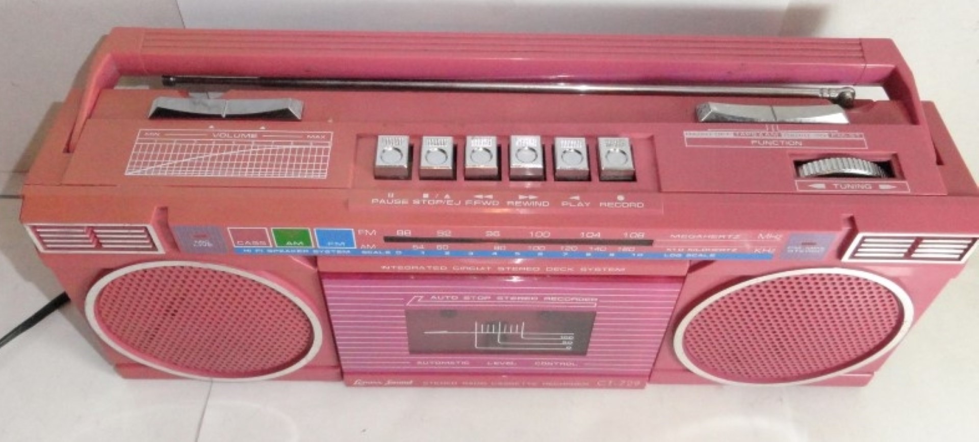 RADIO GRABADORA RETRO. LENOX AÑOS 80s CON DETALLE - Image 7