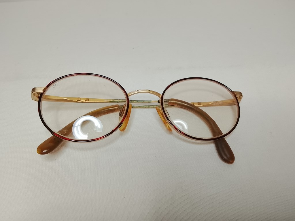 Genuinas gafas retro. Hudson, Titanio. 1990s Z87 Amber .Marron, Caballero, - Image 11