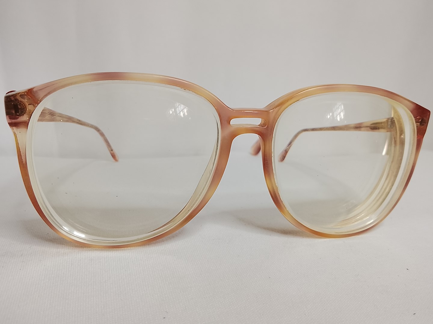 Genuinas gafas antiguas. C. R&R , 1970s Dama /marron / Raro - Image 4