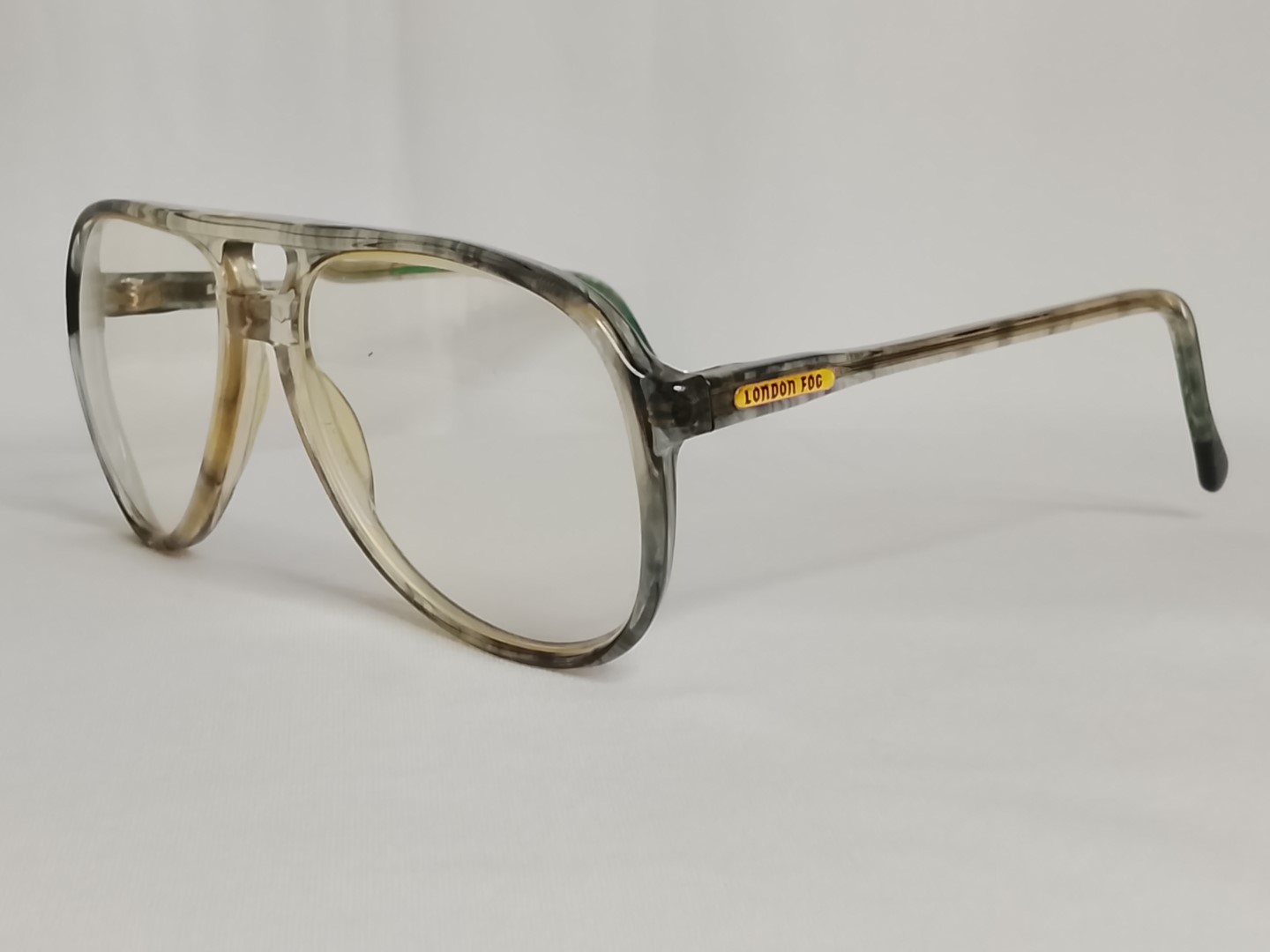 Autenticas Gafas vintage. London Fog Años 70s / Verde transl N55 - Image 6