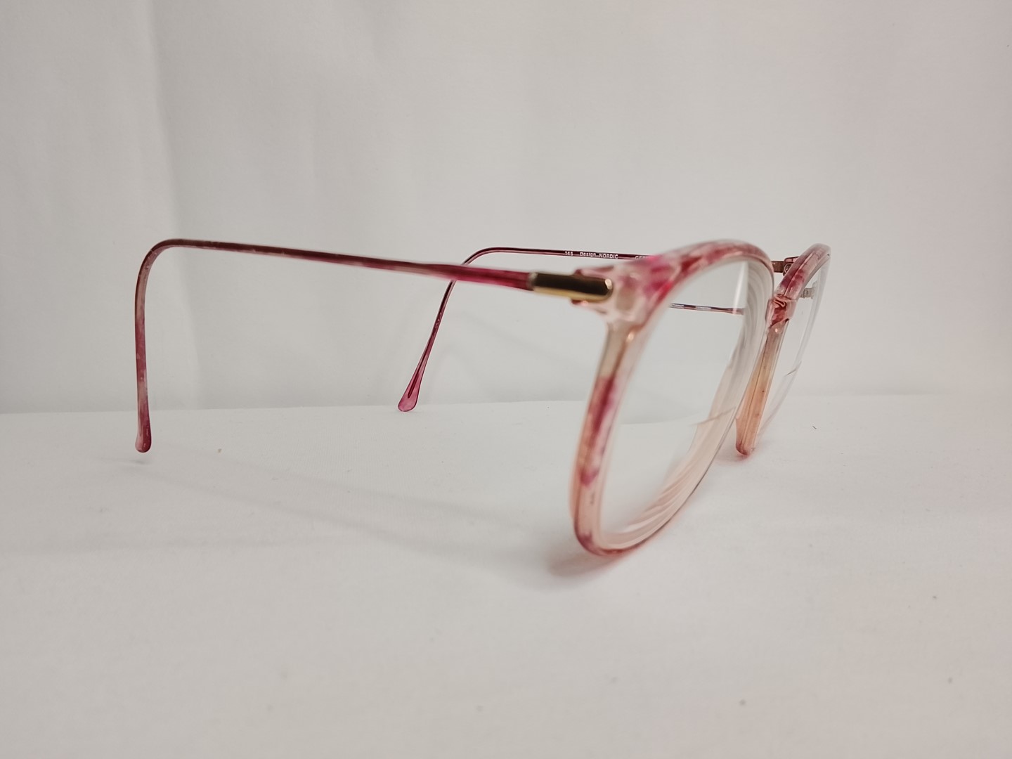 Genuinas gafas retro. Desing Nordic. York, Dama 1990s /Japon color Rosa - Image 6
