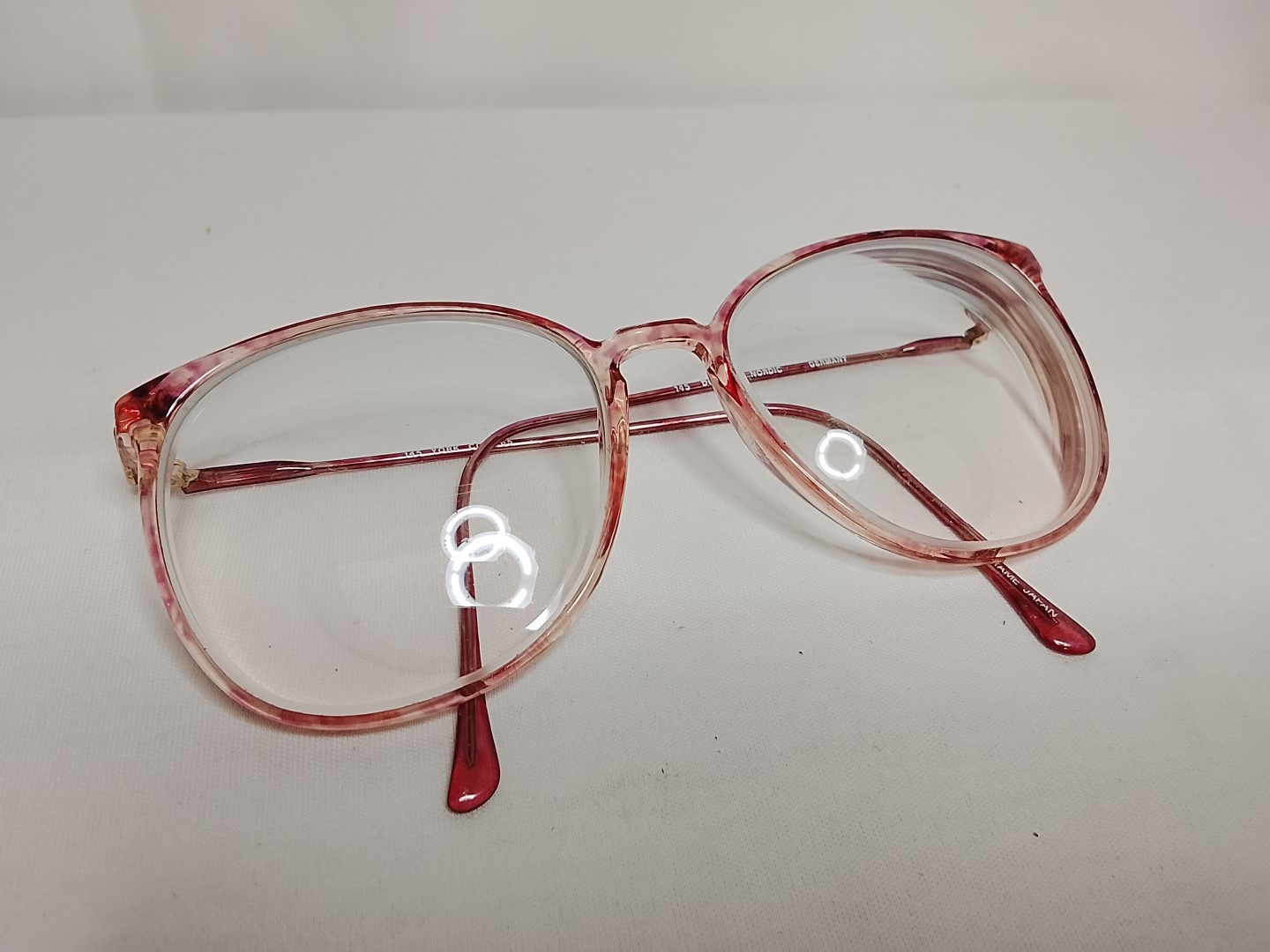Genuinas gafas retro. Desing Nordic. York, Dama 1990s /Japon color Rosa - Image 10