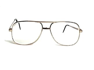 Autenticas Gafas vintage. Raycroft, Metro Años 60s aviador / Negro N54
