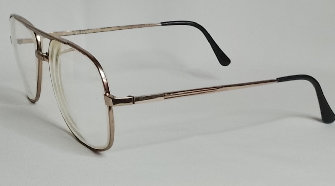 Autenticas Gafas vintage. Raycroft, Metro Años 60s aviador / Negro N54 - Image 5