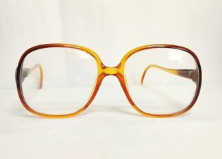 Genuinas gafas retro. Terri Brogan 8715 1970s Caballero, Marron