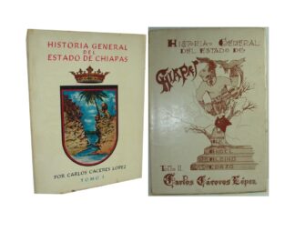 Historia General Chiapas, 1958, Carlos Caceres, Firmados 1ra Ed