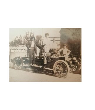 FOTOGRAFIA ANTIGUA 1919 HOMBRES EN AUTO EN NUEVO LAREDO