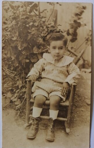 FOTOGRAFIA ANTIGUA, 1910-1920 NIÑO EN SILLA