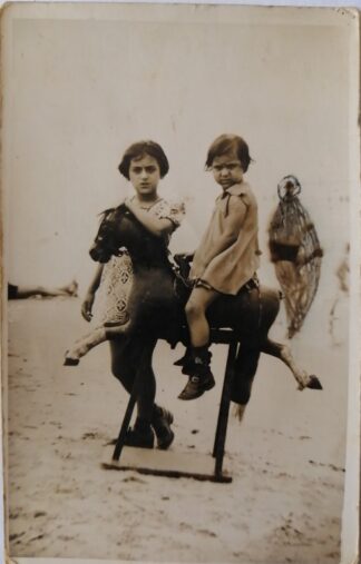 FOTOGRAFIA ANTIGUA, 1910-1920 NIÑAS EN LA PLAYA