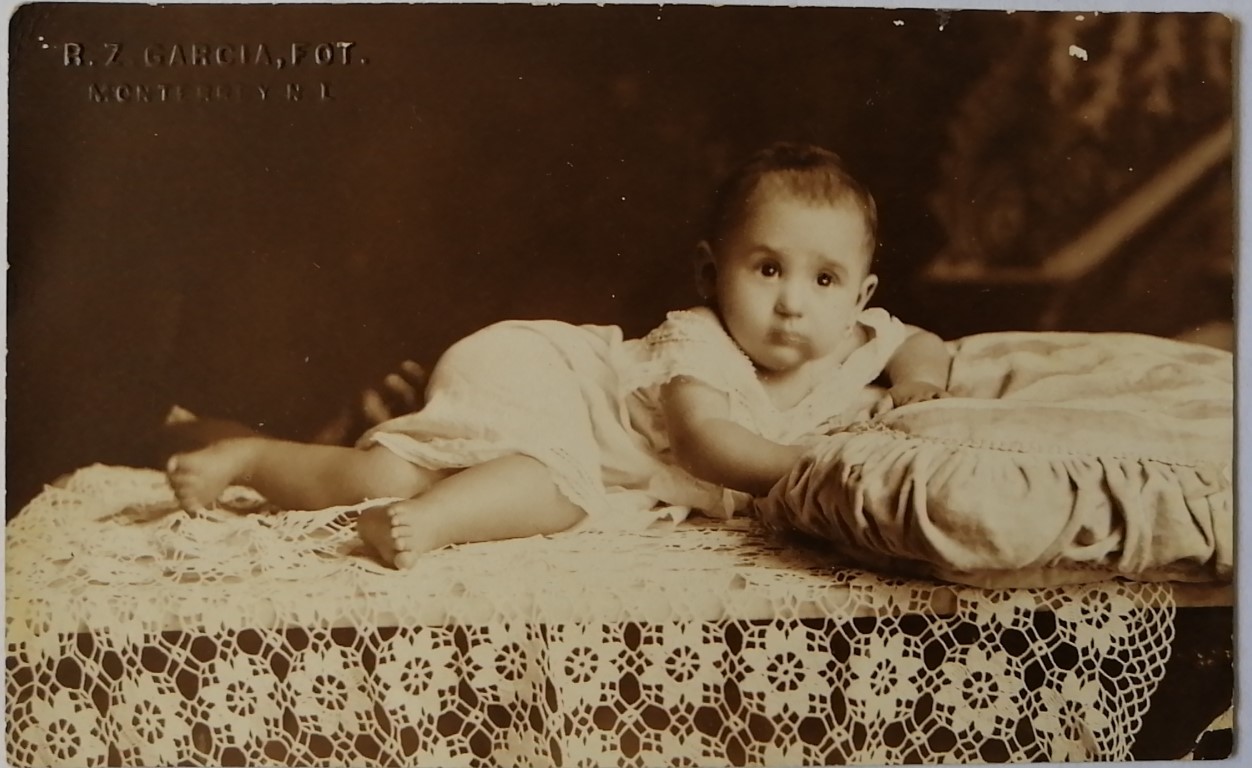 FOTOGRAFIA ANTIGUA, BEBE. DE E.Z GARCIA ESTUDIO. MONTERREY 1900-1910 - Image 2
