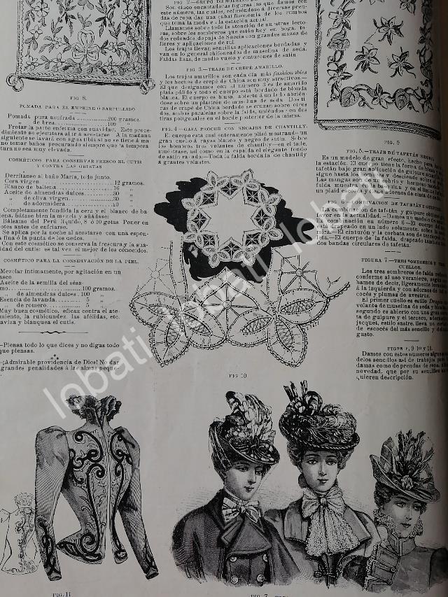 GACETA ANTIGUA 1898. " PAGINAS DE LA MODA " /25 - Image 3