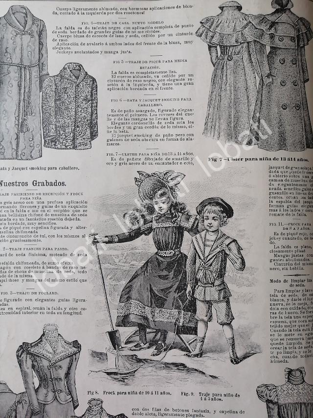 GACETA ANTIGUA 1898. " PAGINAS DE LA MODA " /35 - Image 3