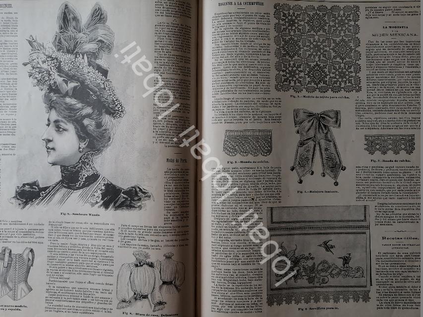 GACETA ANTIGUA 1898. " PAGINAS DE LA MODA " /37 - Image 3