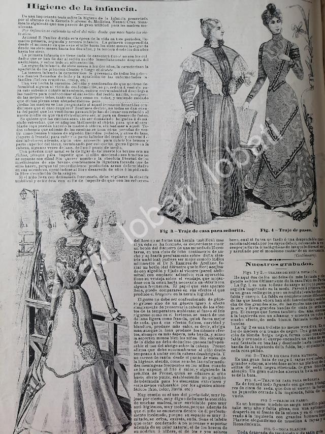 GACETA ANTIGUA 1898. " PAGINAS DE LA MODA " /39 - Image 3