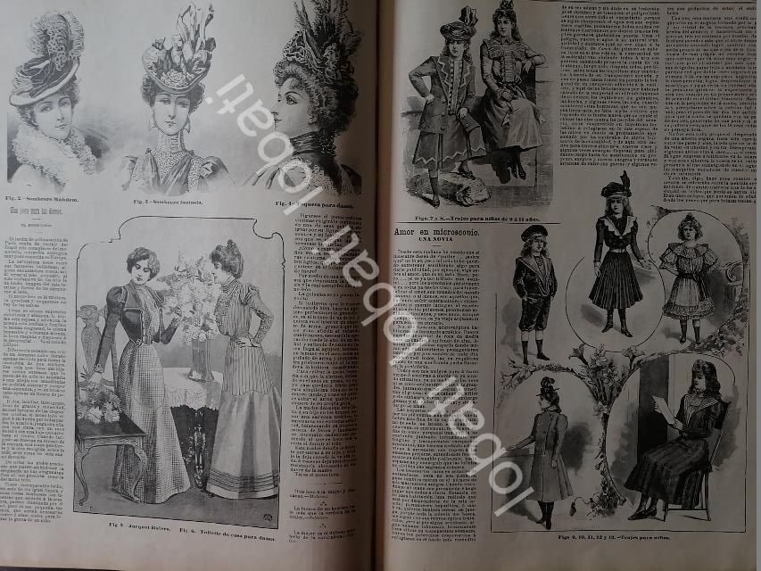 GACETA ANTIGUA 1898. " PAGINAS DE LA MODA " /42 - Image 2