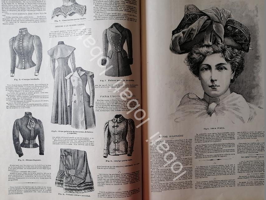 GACETA ANTIGUA DE MODAS 1898. " PAGINAS DE LA MODA " /43 - Image 3