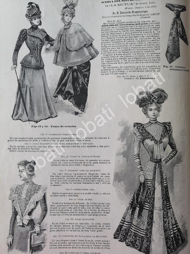 GACETA ANTIGUA DE MODAS 1898. " PAGINAS DE LA MODA " /43 - Image 4
