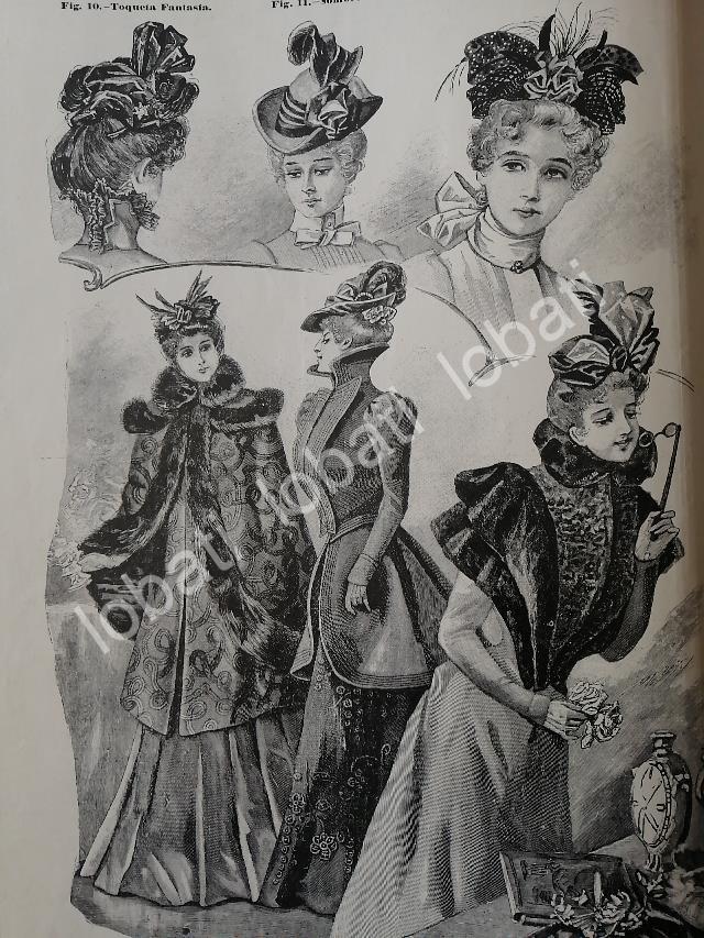 GACETA ANTIGUA DE MODAS 1898. " PAGINAS DE LA MODA " /44 - Image 3