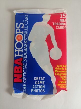 PACK 15 TARJETAS NBA HOOPS 1989 AUN SELLADAS