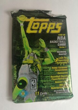 PACK 11 TARJETAS DE BASQUETBALL TOPPS 1998-99