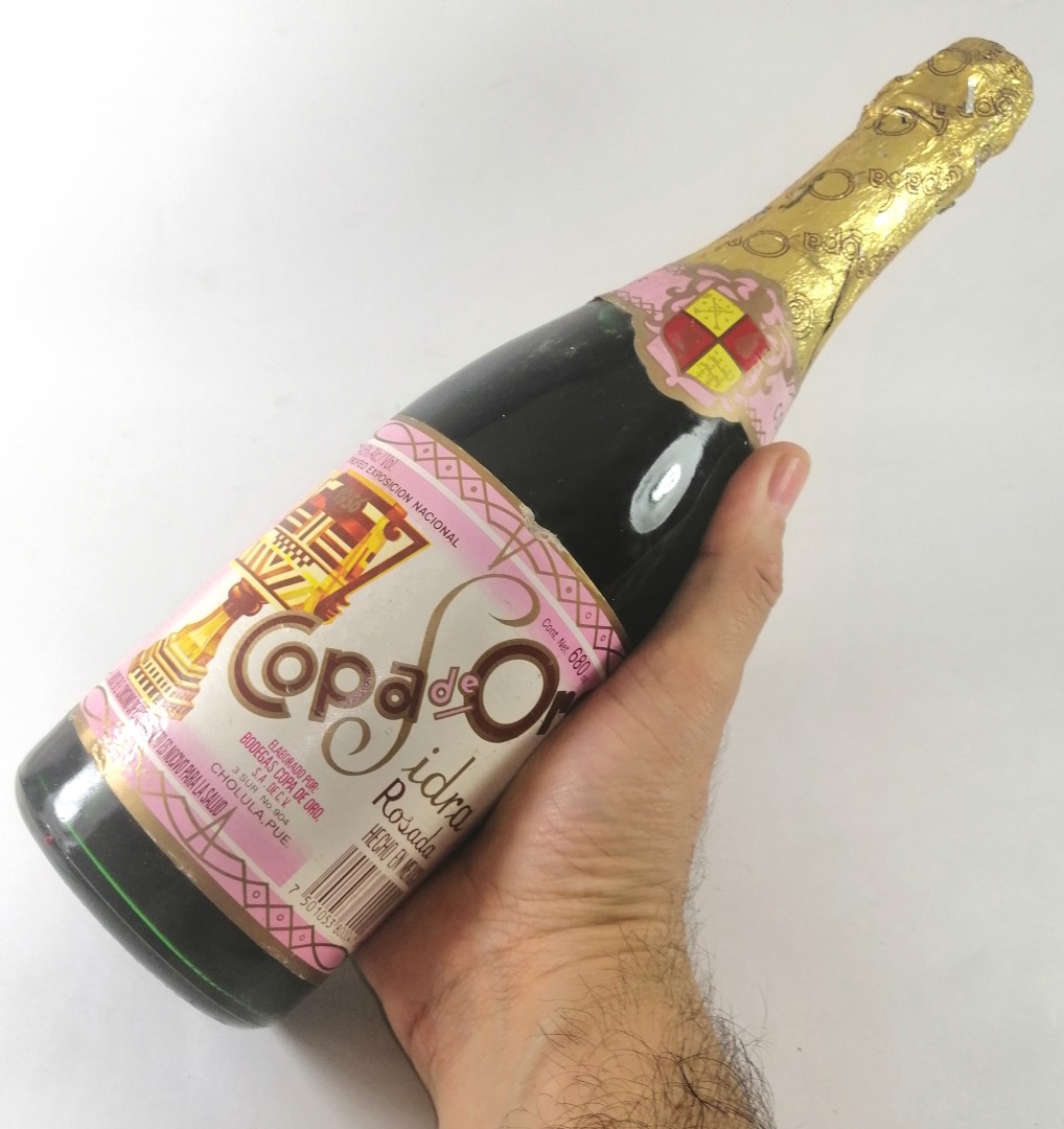 BOTELLA RETRO. SIDRA COPA DE ORO, ROSADA AÑOS 80s - Image 2