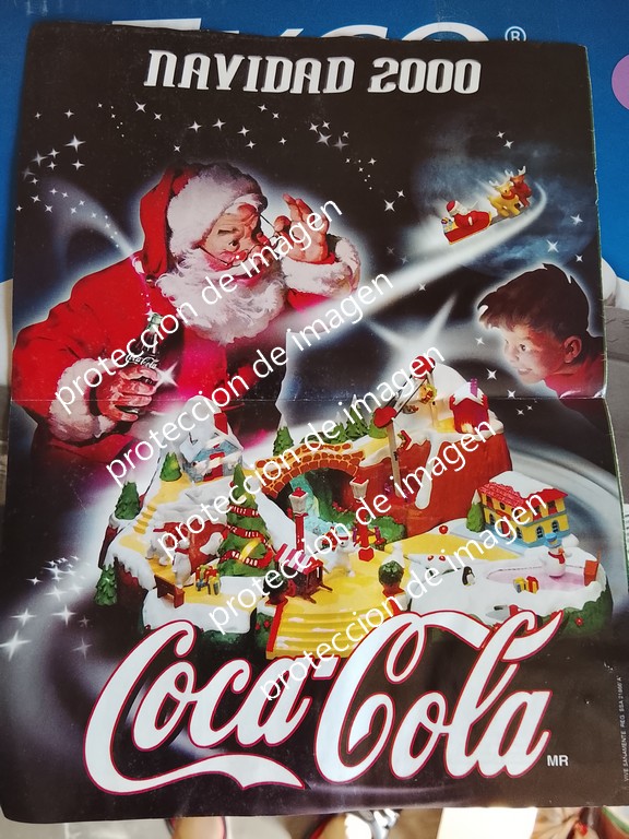 Lote de piezas de la Villa alpina Coca Cola, con Publicidad original Año 2000 - Image 2