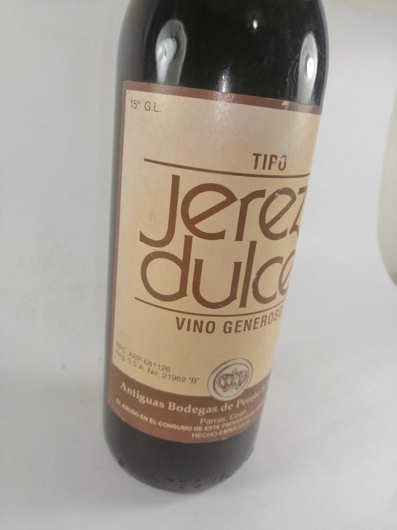 BOTELLA ANTIGUA. JEREZ DE PEROTE (BODEGAS DE PEROTE) 1960s - 70s - Image 3