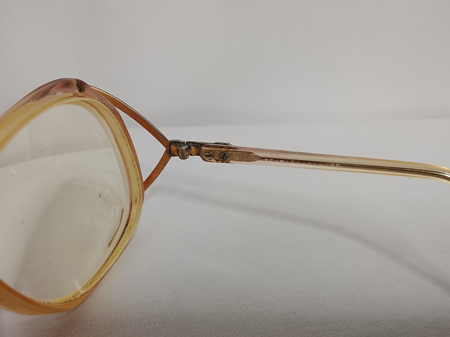 Genuinas gafas antiguas. Kenmark Cognac, 1960s Dama /marron - Image 8