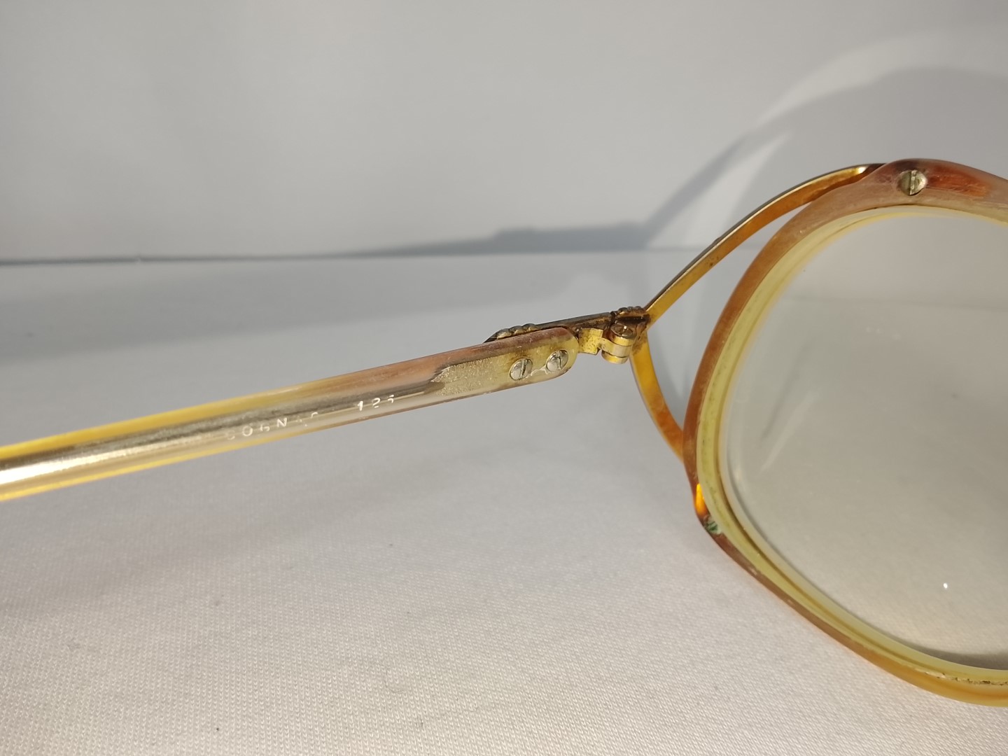 Genuinas gafas antiguas. Kenmark Cognac, 1960s Dama /marron - Image 9