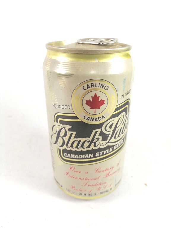 LATA DE CERVEZA RETRO, CARLING BLACK LABEL , CANADA 1980s - Image 3