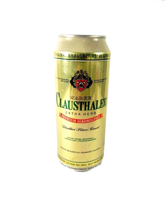 LATA DE CERVEZA RETRO, CLAUSTHALER. ALEMANIA 2001