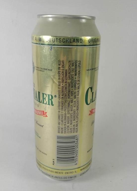 LATA DE CERVEZA RETRO, CLAUSTHALER. ALEMANIA 2001 - Image 2