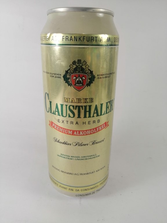 LATA DE CERVEZA RETRO, CLAUSTHALER. ALEMANIA 2001 - Image 3
