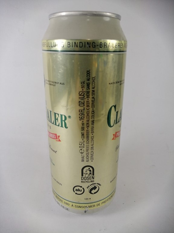 LATA DE CERVEZA RETRO, CLAUSTHALER. ALEMANIA 2001 - Image 4