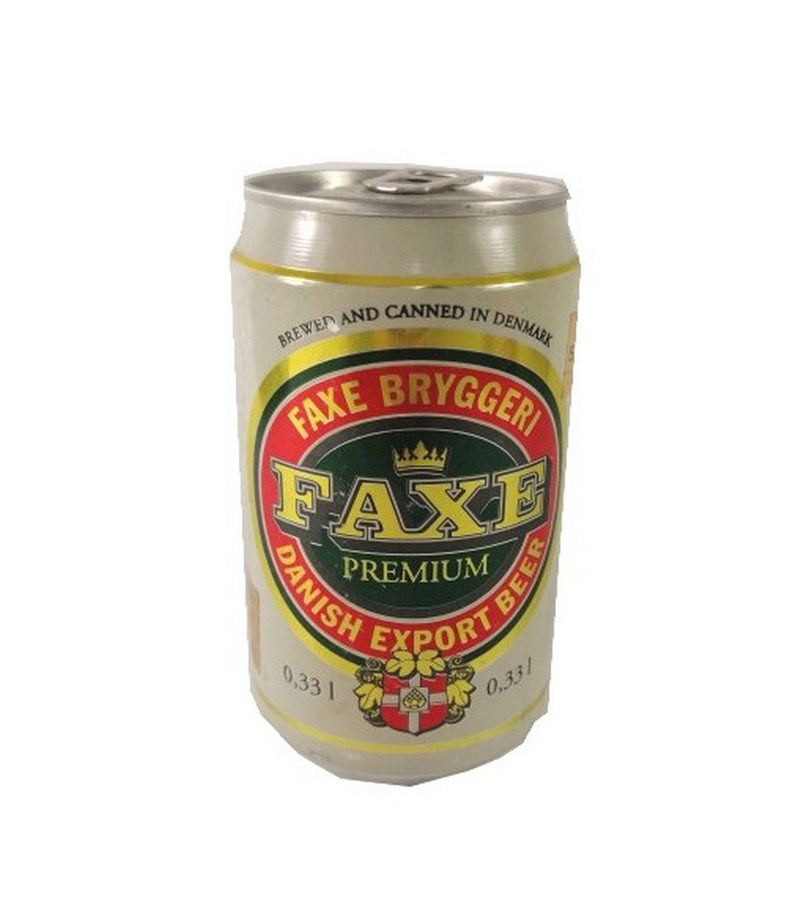 LATA DE CERVEZA RETRO, FAXE PREMIUM, DINAMARCA AÑOS 90s