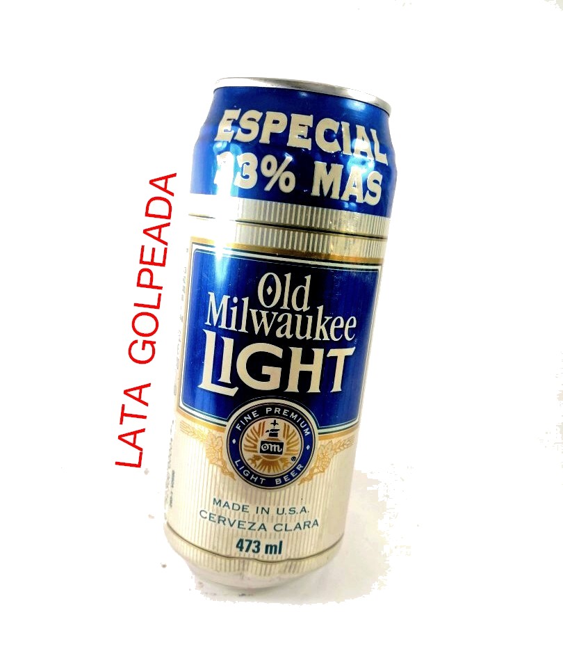 LATA DE CERVEZA RETRO, OLD MILWAUKEE LIGHT AÑOS 90s