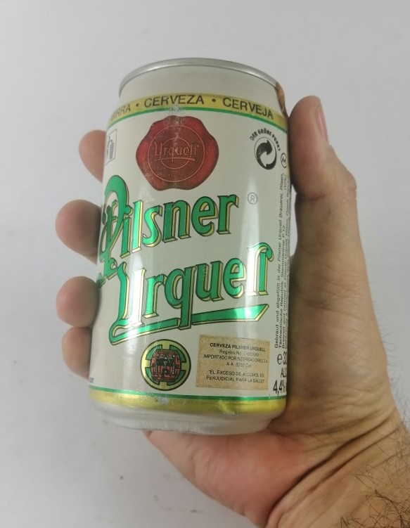 LATA DE CERVEZA RETRO, PILSNER URQUELL, REPUBLICA CHECA, 1980s EXTINTA - Image 6