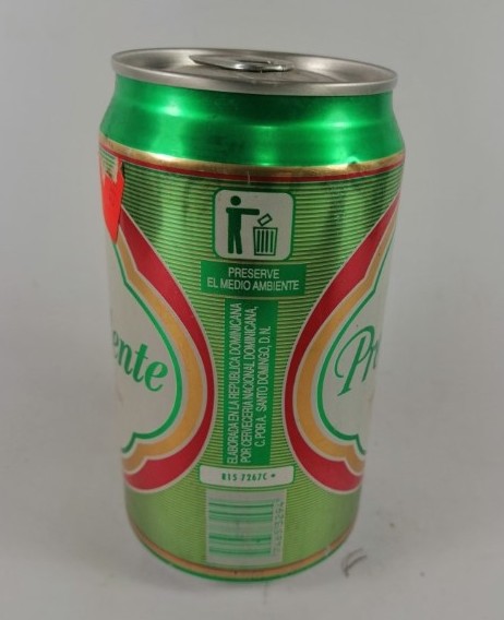 LATA DE CERVEZA RETRO, PRESIDENTE. PILSENER 1998. REP. DOMINICANA - Image 2