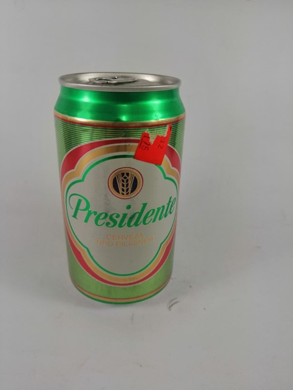 LATA DE CERVEZA RETRO, PRESIDENTE. PILSENER 1998. REP. DOMINICANA - Image 3