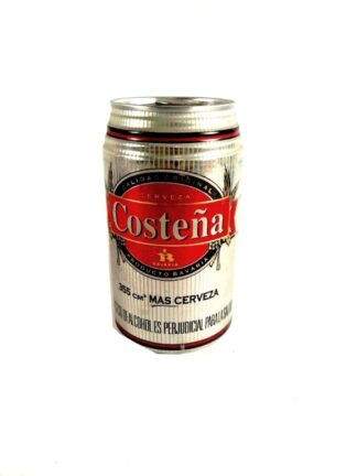 LATA DE CERVEZA VINTAGE, COSTEÑA. COLOMBIA, AÑOS 90s