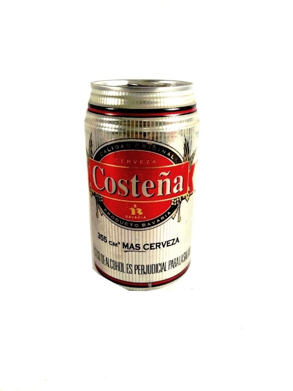 LATA DE CERVEZA VINTAGE, COSTEÑA. COLOMBIA, AÑOS 90s