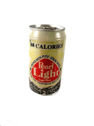 LATA DE CERVEZA VINTAGE, PEARL LIGHT AÑOS 80s EXTINTA.