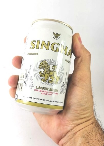 LATA DE CERVEZA VINTAGE, SINGHA. (TAILANDIA) - Image 8