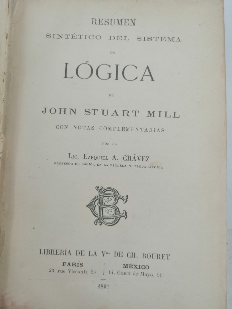 LIBRO ANTIGUO. LOGICA. JOHN STUART MILL 1897 - Image 4