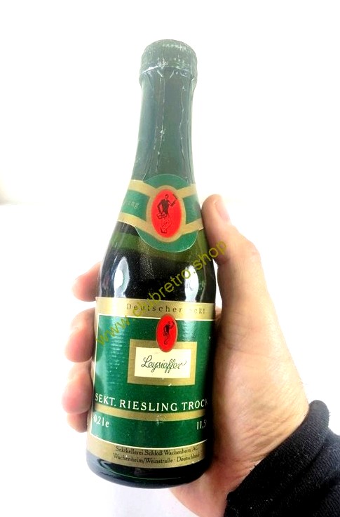 BOTELLA DE VINO RETRO. LEYSIEFFER. ALEMANIA AÑOS 60s. BOTELLIN - Image 6